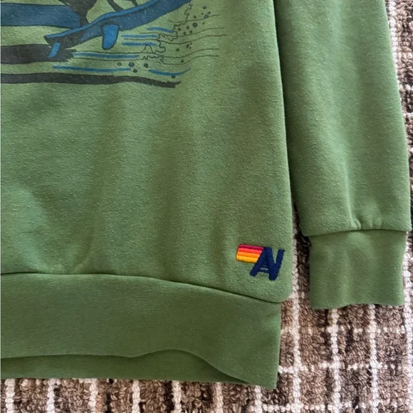 Aviator Nation Windsurf Jump Crewneck Sweatshirt - Picture 2 of 6